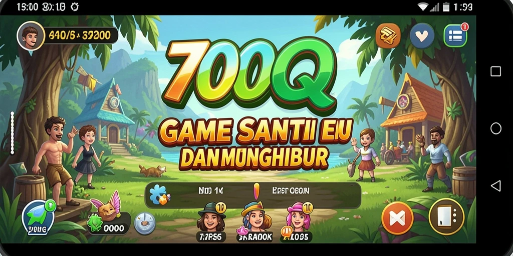 Tangkapan layar menunjukkan momen seru dalam gameplay 700Q.