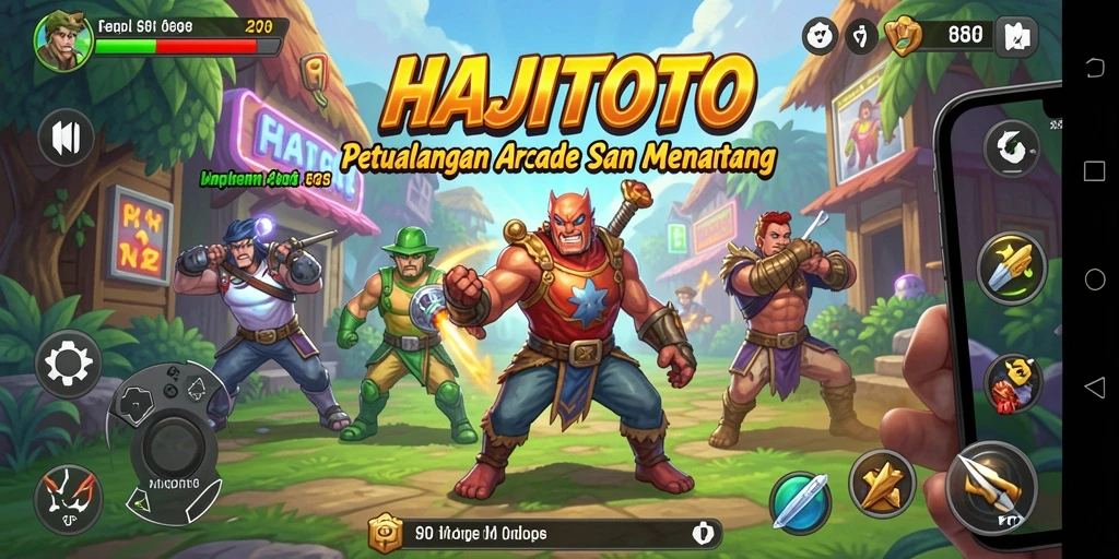 Tampilan gameplay seru HAJITOTO dengan variasi level dan tantangan.
